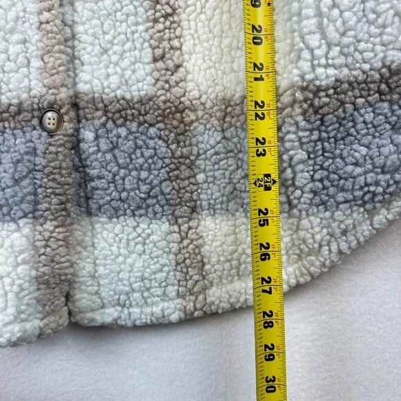 MAC Tools Plaid Sherpa Shacket Mens Medium Workwear Camping Outdoors Cabin - Picture 11 of 15